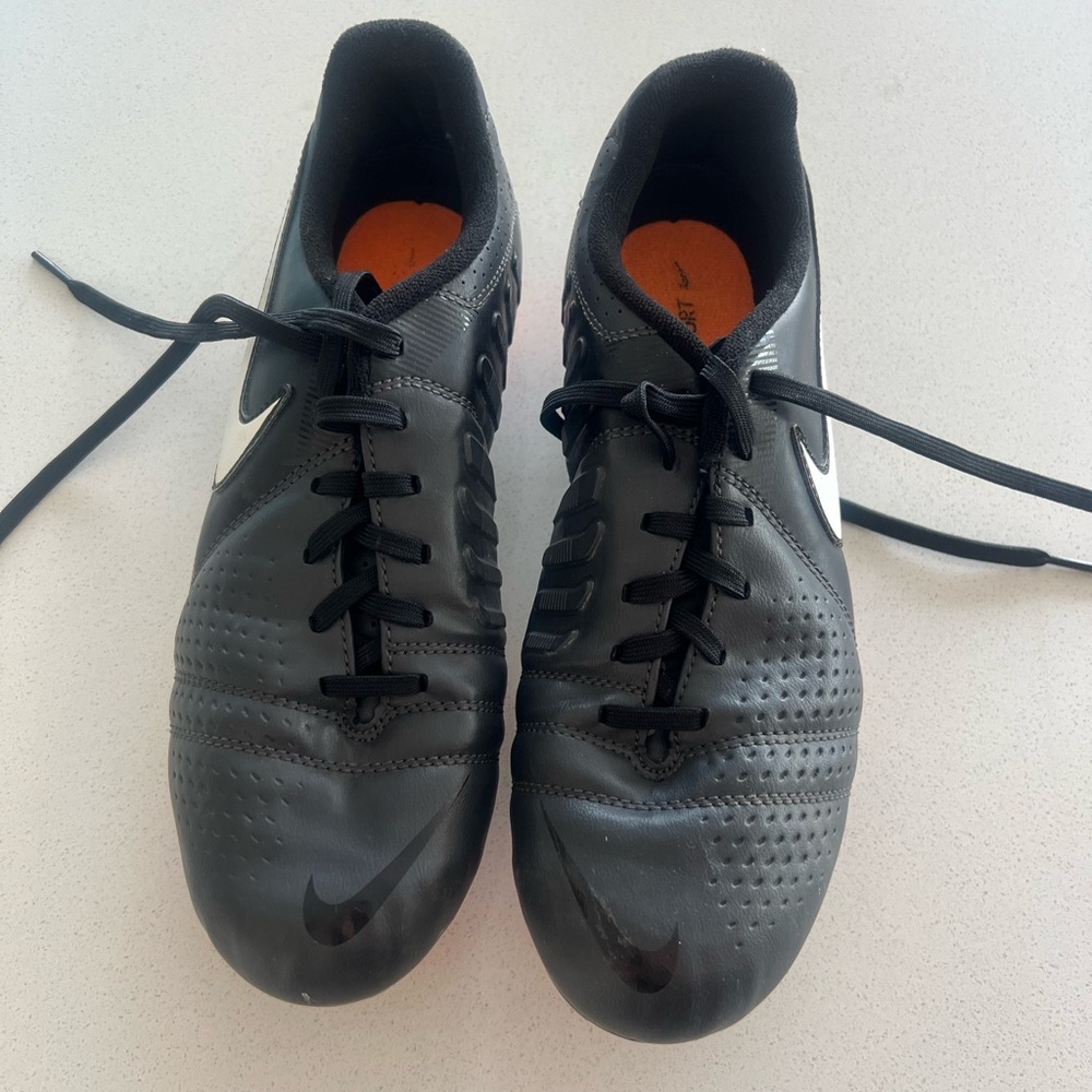 Nike Black and White Soccer Cleats